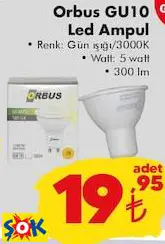 ORBUS GU10 LED AMPUL